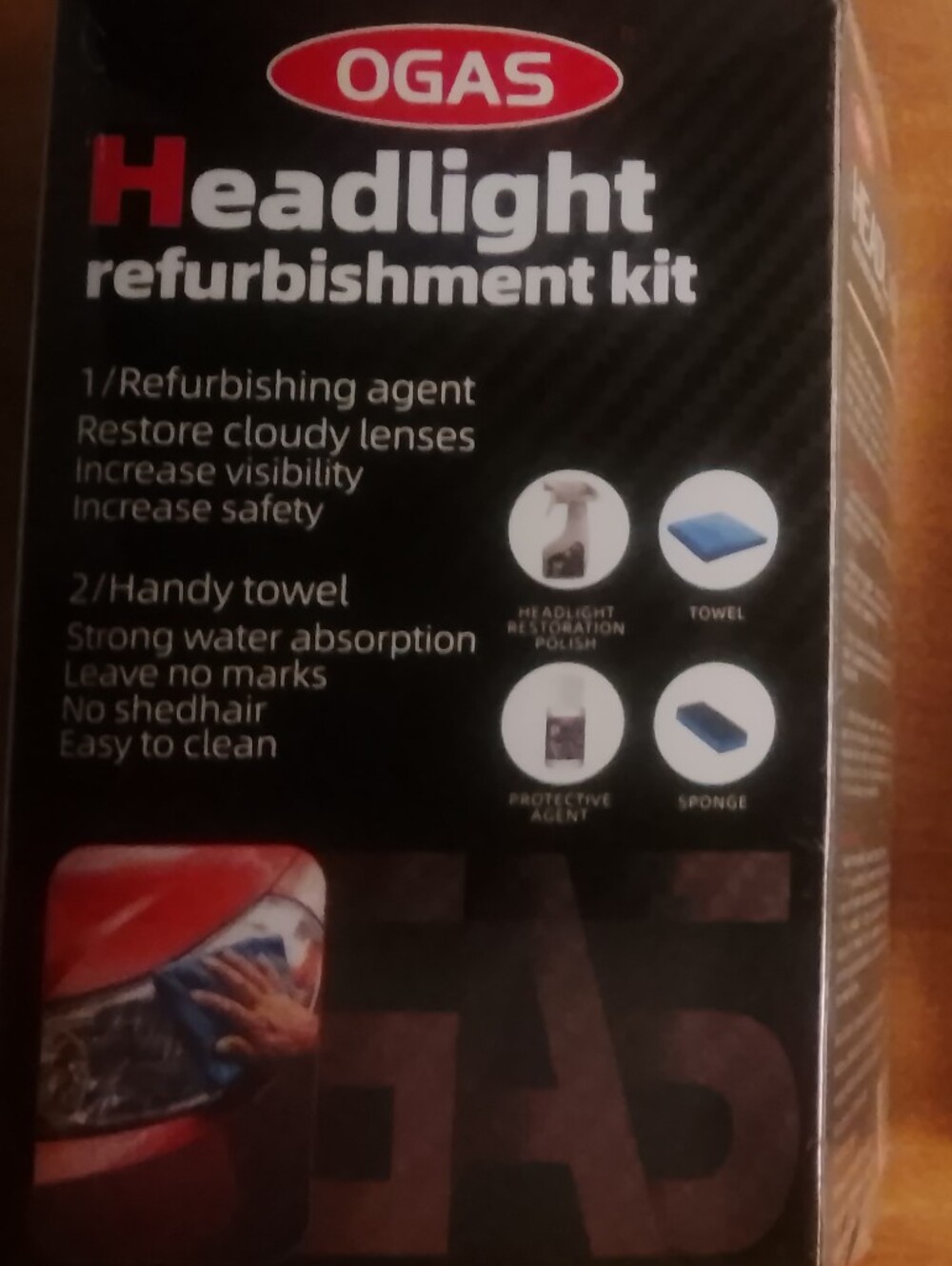 OGAS Headlight Refurbishment Kit (Model OGAS-0031),